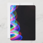 Zwarte kleurrijke minimalist 21ste verjaardag kaart (Achterkant)