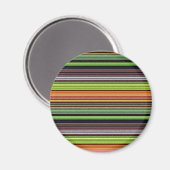 Zwarte kleurrijke strepen bevestigen magneet (Voorkant / Achterkant)