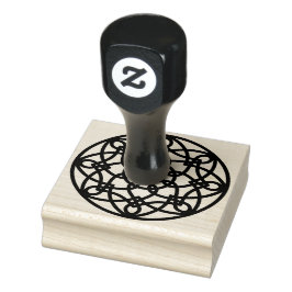 Zwarte Knoop Mandala Rubberstempel