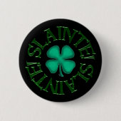 zwarte knop Slainte Ronde Button 5,7 Cm (Voorkant)