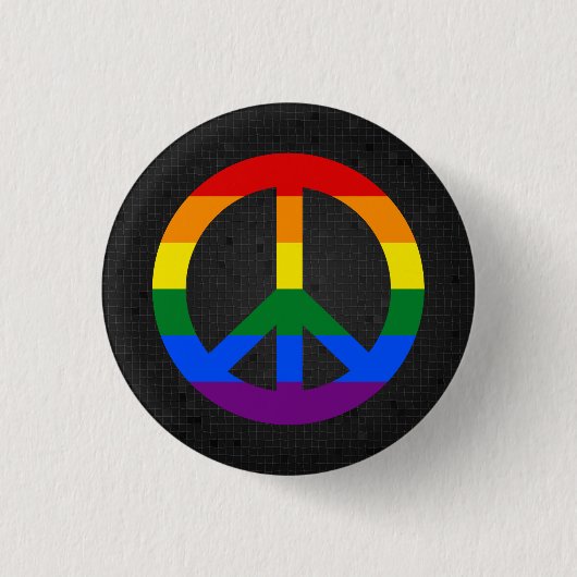 zwarte knop van het LGBT-vlaggenbord Ronde Button 3,2 Cm (Voorkant)