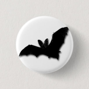Zwarte Knuppel Ronde Button 3,2 Cm