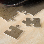 Zwarte kobra op de strand, klassieke auto legpuzzel (Zijkant)