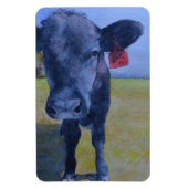 Zwarte Koe Flex Magnet Magneet (Verticaal)