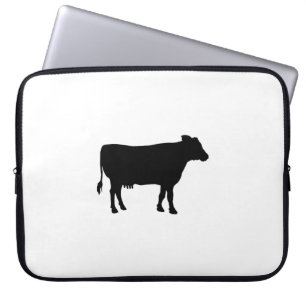 Zwarte Koe Laptop Sleeve
