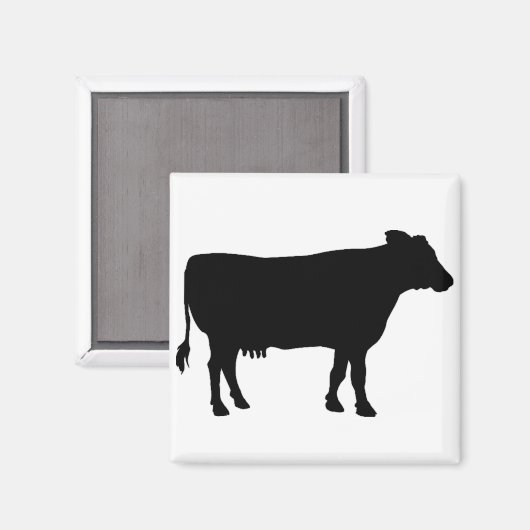 Zwarte Koe Magneet (Voorkant / Achterkant)