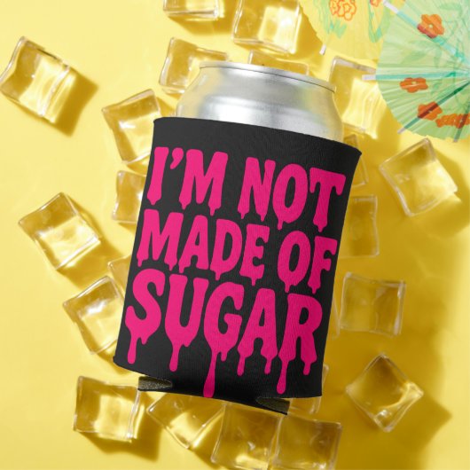 Zwarte Koelbox met Neon Drip Quote – Aanpassen Blikjeskoeler (Insitu Zomer)