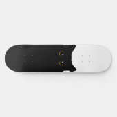 Zwarte Koele Kat Persoonlijk Skateboard (Horizontaal)