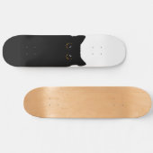 Zwarte Koele Kat Persoonlijk Skateboard (Horizontaal)