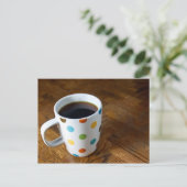 Zwarte koffie 4 briefkaart (Staand voorkant)