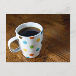 Zwarte koffie 4 briefkaart
