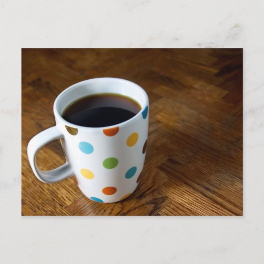 Zwarte koffie 4 briefkaart (Voorkant)