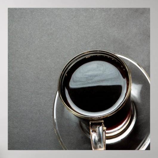 Zwarte koffie 7 poster (Voorkant)