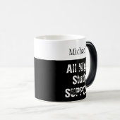 ZWARTE KOFFIE de hele nacht Studieondersteuning Magische Mok (Voorkant rechts)