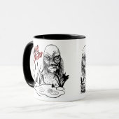 Zwarte koffie is meer dan een creature comfort! mok (Voorkant links)