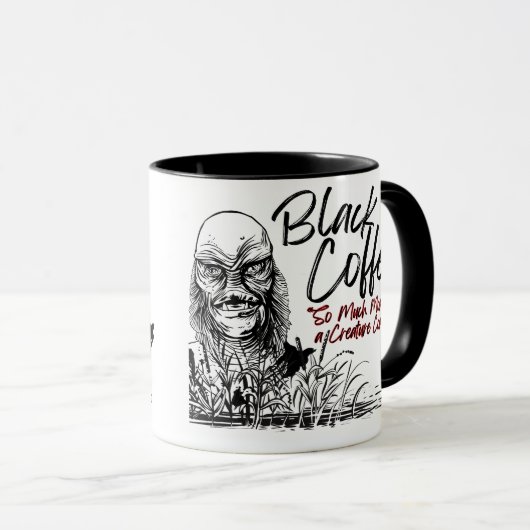 Zwarte koffie is meer dan een creature comfort! mok (Voorkant rechts)
