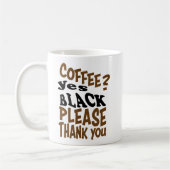 zwarte koffie koffiemok (Links)