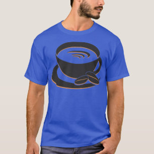 zwarte koffie-logo t-shirt