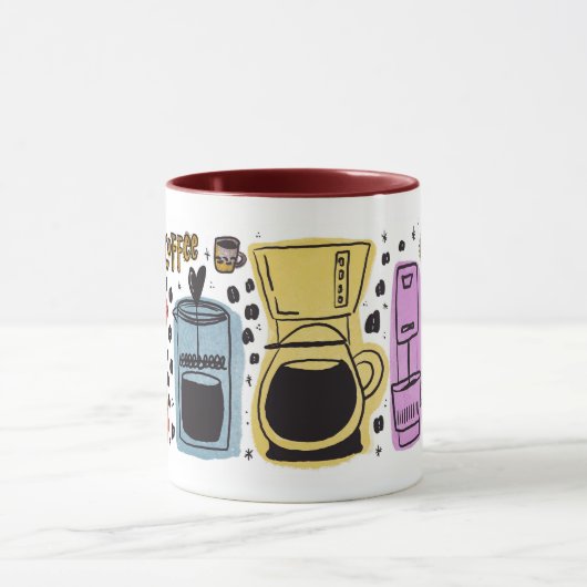 Zwarte koffie mok (Midden)