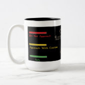 Zwarte koffie-Mok Koffiemeter Tweekleurige Koffiemok (Links)