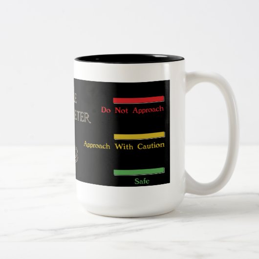 Zwarte koffie-Mok Koffiemeter Tweekleurige Koffiemok (Rechts)