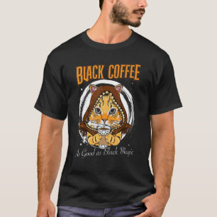 Zwarte koffie net zo goed als zwarte koffie t-shirt