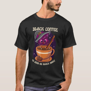 Zwarte koffie net zo goed als zwarte, magische Dri T-shirt