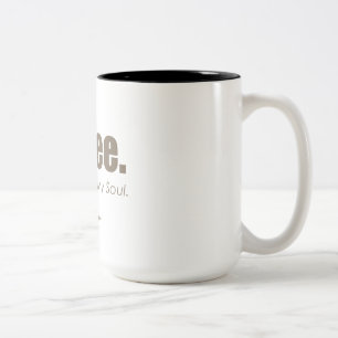 Zwarte koffie tweekleurige koffiemok