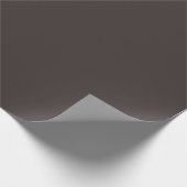 Zwarte koffie (vaste kleur) cadeaupapier (Hoek)