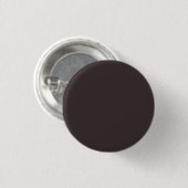 Zwarte koffie (vaste kleur) ronde button 3,2 cm (Voorkant /achterkant)