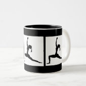 Zwarte koffiebeker tweekleurige koffiemok (Voorkant rechts)