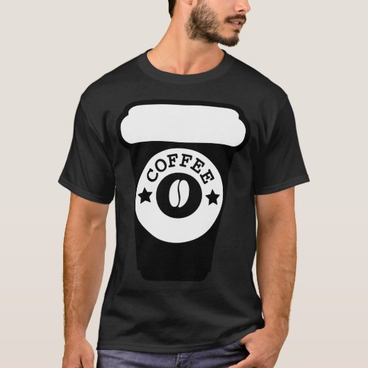 zwarte koffielabrador t-shirt (Voorkant)