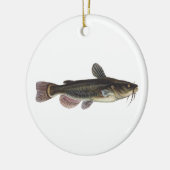 Zwarte kogelvis - Gevist zoet water Keramisch Ornament (Links)