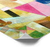 Zwarte kolommen in een landschap: Paul Klee 1919 Poster (Hoek)