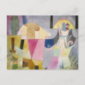 Zwarte kolommen in een landschap | Paul Klee Briefkaart (Voorkant)