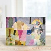 Zwarte kolommen in een landschap | Paul Klee Kaart