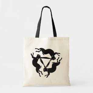 Zwarte konijnen - Lucky Tinner's Rabbit-symbool Tote Bag