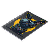 zwarte konijnenbank zonnebril notitieboek (Linkerzijde)