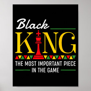 Zwarte Koning Belangrijk stuk voor trotse Afrikaan Poster