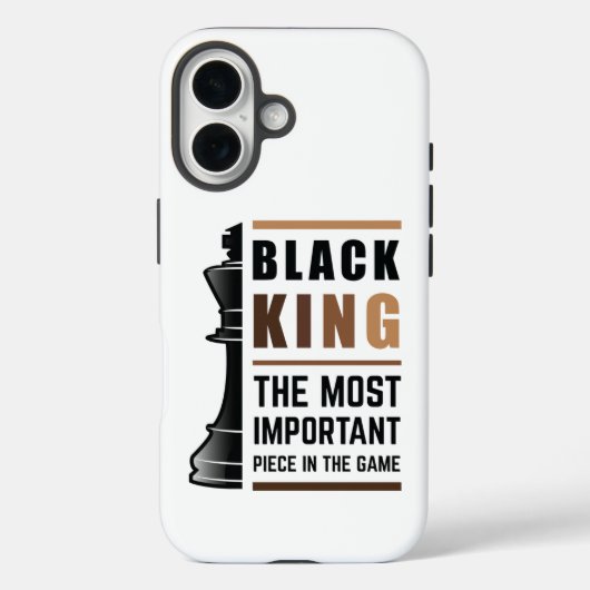 Zwarte Koning De Belangrijkste Stuk In Het Spel 2 Case-Mate iPhone Case (Achterkant)