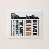 Zwarte Koning De Belangrijkste Stuk In Het Spel 2 Legpuzzel (Horizontaal)