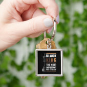 Zwarte Koning De Belangrijkste Stuk In Het Spel Sleutelhanger (Hand)