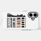 Zwarte koning het belangrijkste stuk in het spel 2 Case-Mate iPhone case (Achterkant (horizontaal))