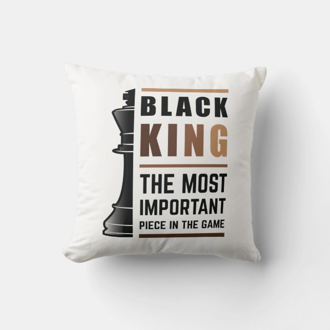 Zwarte koning het belangrijkste stuk in het spel 2 kussen (Voorkant)