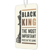 Zwarte koning het belangrijkste stuk in het spel 2 luchtverfrisser (Links)