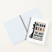 Zwarte koning het belangrijkste stuk in het spel 2 notitieboek (Binnen)