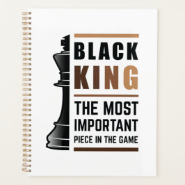 Zwarte koning het belangrijkste stuk in het spel 2 planner