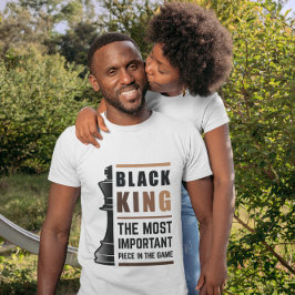 Zwarte koning het belangrijkste stuk in het spel 2 t-shirt