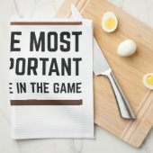 Zwarte koning het belangrijkste stuk in het spel 2 theedoek (Quarter Fold)