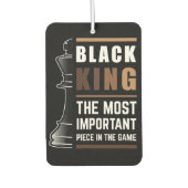 Zwarte koning het belangrijkste stuk in het spel luchtverfrisser (Voorkant)